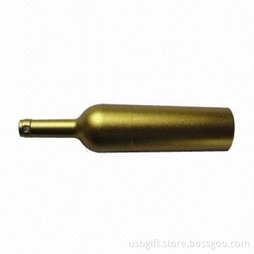 2GB Bottle-shaped USB Flash Memory with Over 10-year Data Retention, 3-15MB/Second Writing Speed